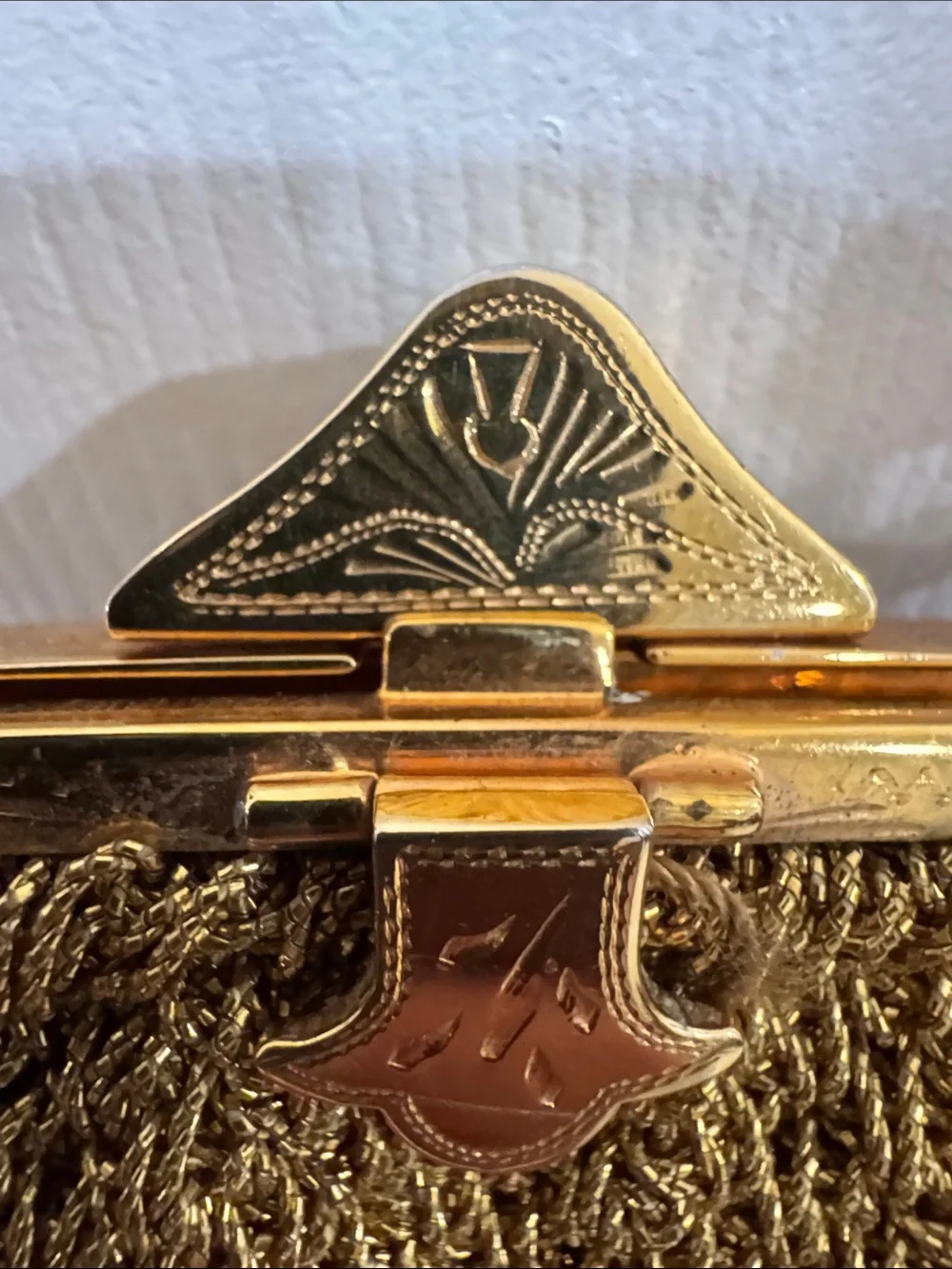 Rodo of Italy Vintage Woven Gold Evening Bag or Clutch